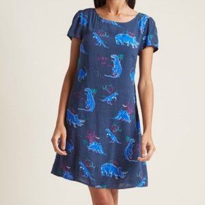 Modcloth Always On The Way easy fit dinosaur dress